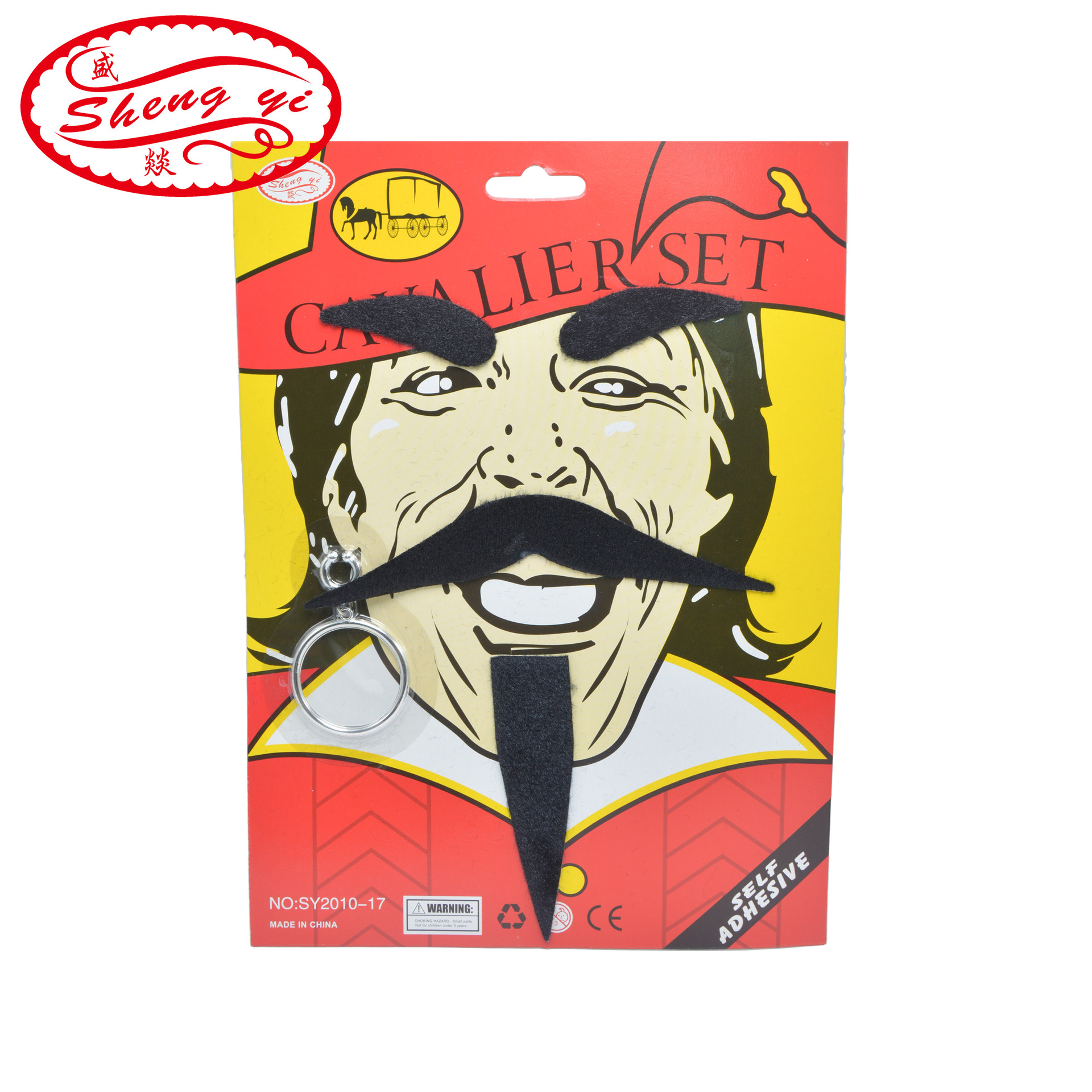 Забавные женские серьги в виде карты, борода, косплей, джентльмен, имитация демона, борода из фильма