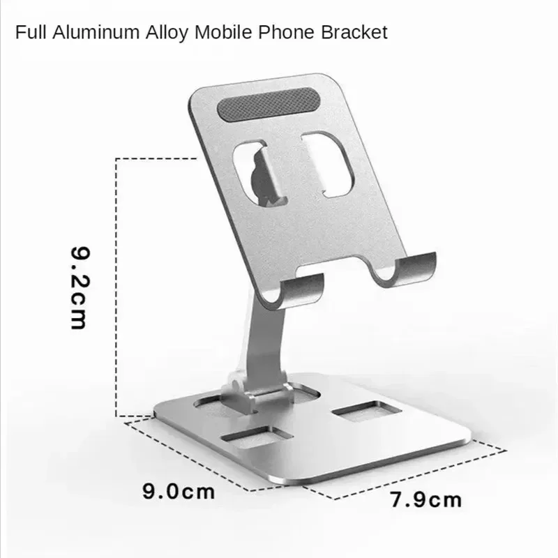 Supporto per Tablet portatile universale in lega di alluminio per iPad supporto per telefono cellulare Live Desktop pigro pieghevole flessibile regolabile