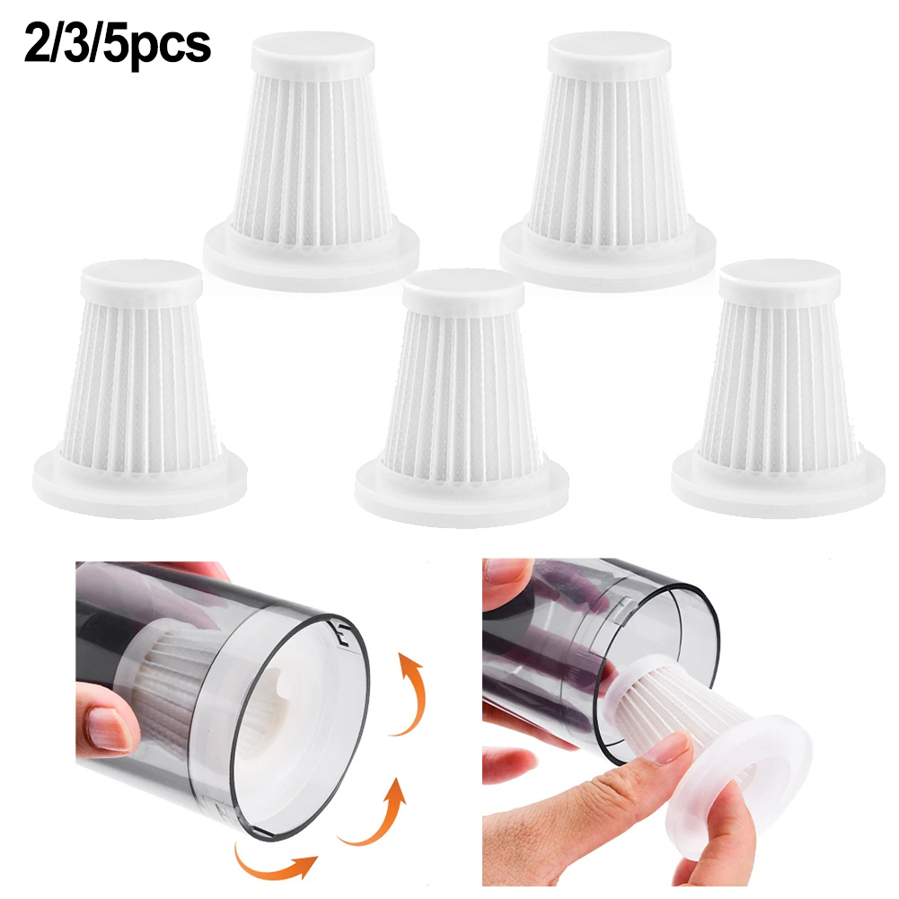 2/3/5/10/20 pcs Reusable Car Vacuum Cleaner Replace Accessories Washable Filters Handheld Vacuum Cleaner Accessories Reusable