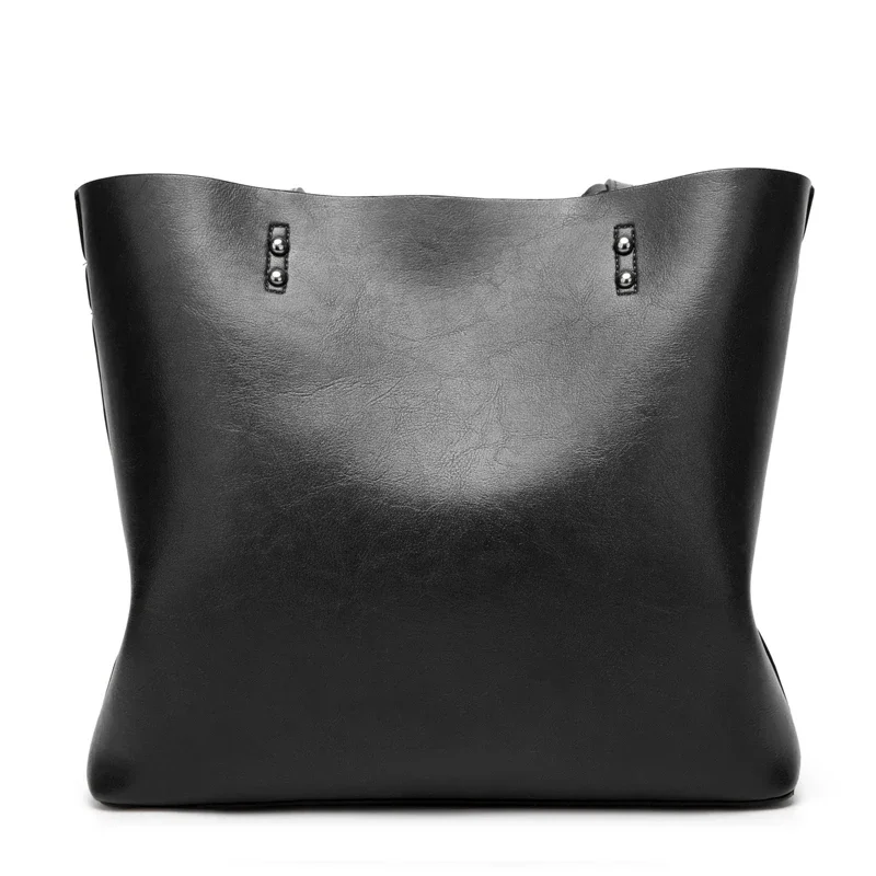 High Quality Casual Women Shoulder Bags Handbags Solid Color Large Capacity Shopping Bags