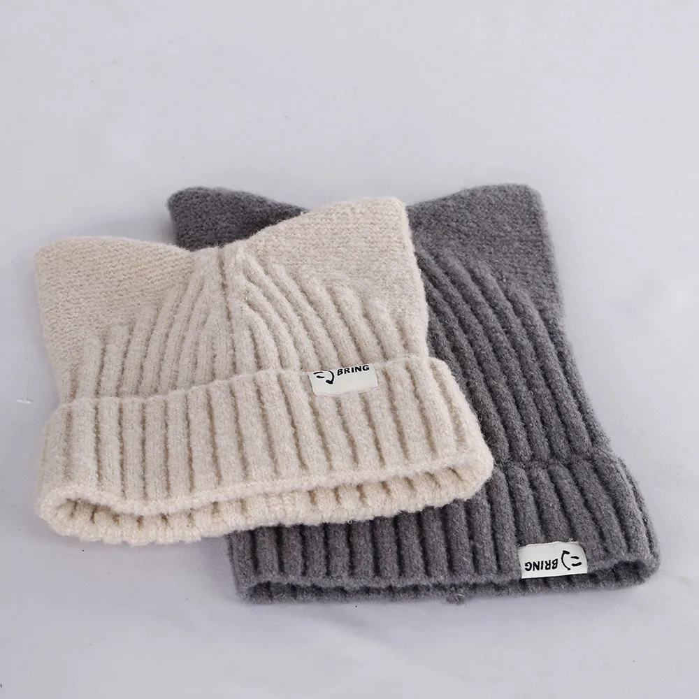 남성용 모험 시간 모자 Balaclava Beanie 토끼 귀 모자 모자 겨울 여성 겨울 액세서리 재미있는 모자 나비 풀오버 모자