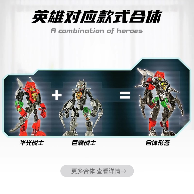 Hero โรงงาน Star Warrior Bionicle Building Blocks Furno Evo รวมหุ่นยนต์ Mech รุ่นอิฐของเล่นเด็กคริสต์มาสของขวัญ