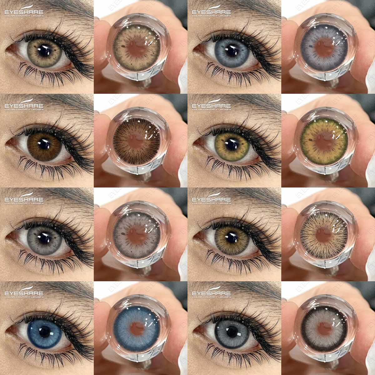 EYESHARE 1 paar kleur contactlenzen voor ogen cosmetische hoge kwaliteit blauwe lenzen groen contact mode cosmetische oogcontacten