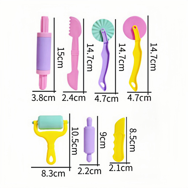 25-32pcs Play Dough Model Tools Kit Creative Plasticine Molds Set Clay Cutters Moulds Learning Education Kids Toys Accessories