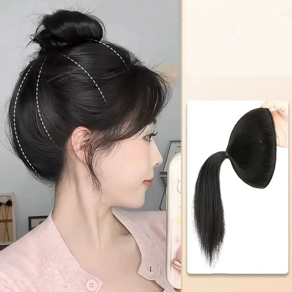 Hoofd Haar Tas Bal Synthetische Haarknot Extensions Grapefruit Peel Lui Haar Magische Tool Verhogen Haar Volume Pluizig Haar Stropdas