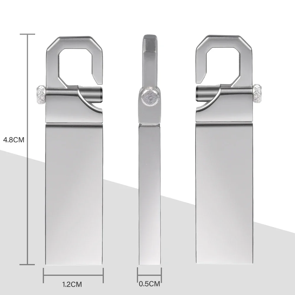 JASTER Free Custom Logo USB Flash Drive 128GB Metal Memory Stick 64GB  100% Real Capacity Pen Drive 32GB Portable U Disk 16GB