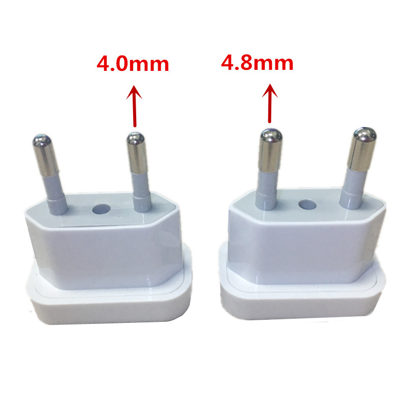 1pcs 4.8/4.0mm Power Plug Adapter US To EU Europe Plug Power Converter Travel Charge Adapter US to EU Adapter Electrical Socket