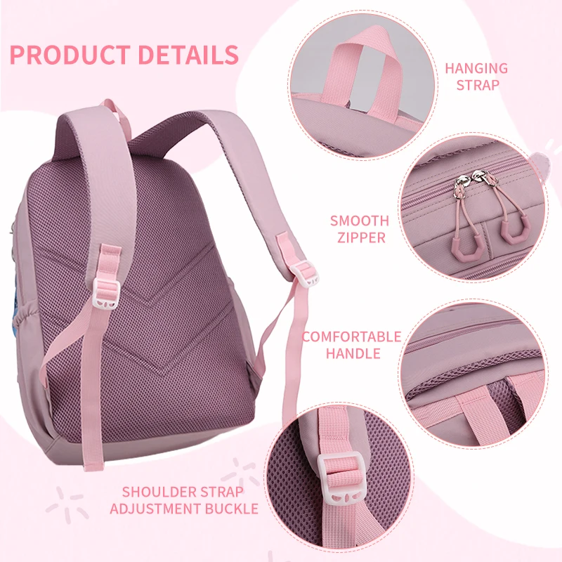 Geeignet für Teenager, Schultaschen, Rucksäcke, Rucksäcke, rosa Schultaschen, Rucksäcke für Grundschüler und Mittelschüler
