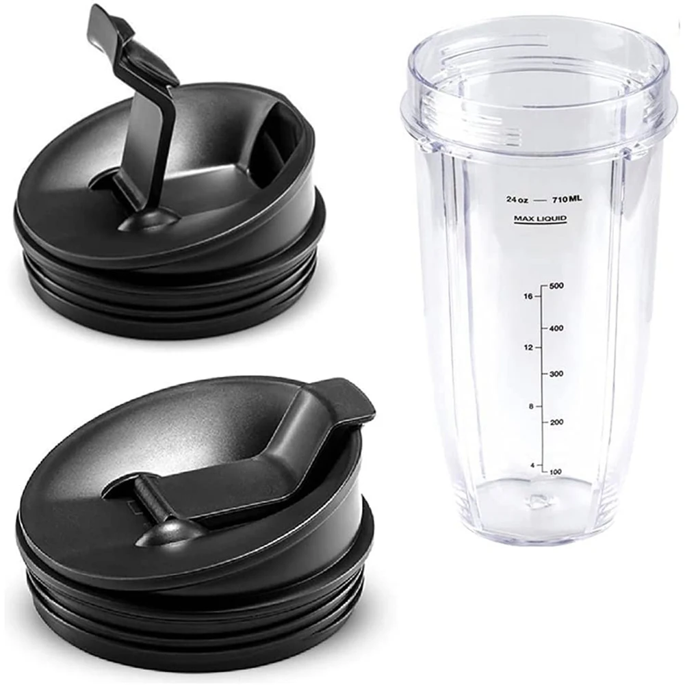 Blender Cup Replacement for Nutri Ninja Blender Cup, Blender Replacement Parts, Blender Parts (24 Oz/710 Ml)