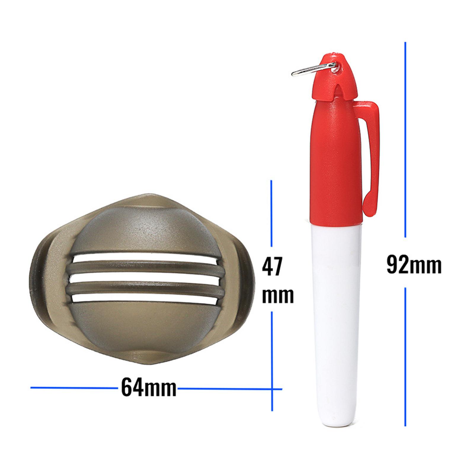 2x conjunto de marcadores de bola de golfe ferramenta de alinhamento de bola de golfe para linhas retas presente masculino