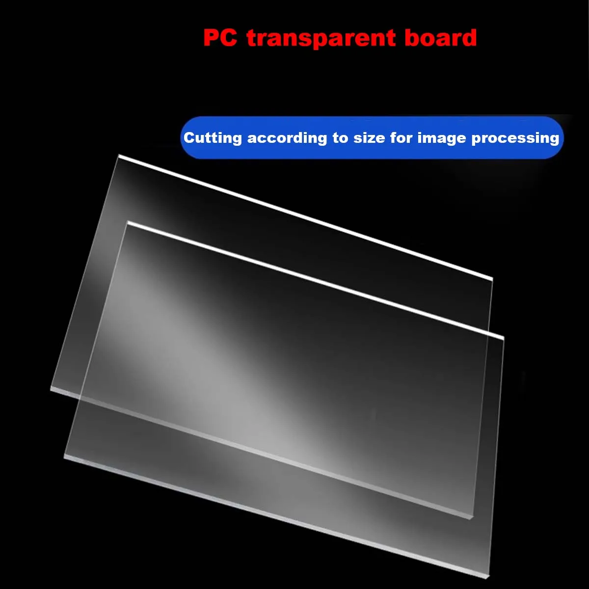 PC Transparent Board, Polycarbonate Board, Transparent Sheet, Plastic Board Processing, 0.5 1 2 3 4 5mm
