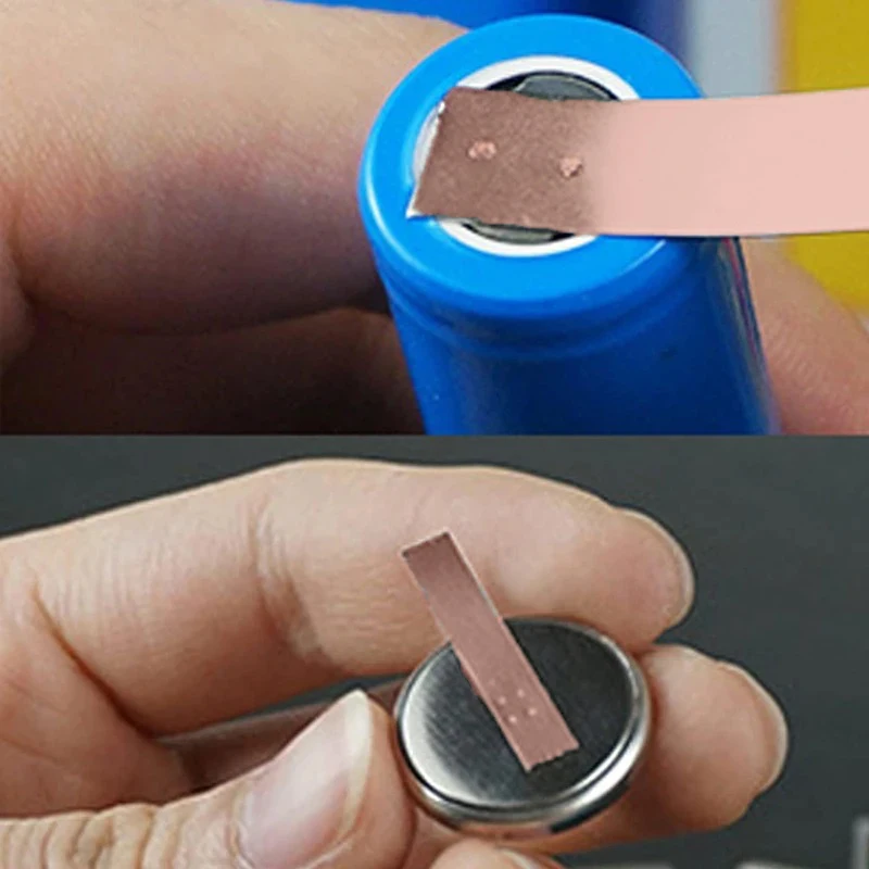 20 Stück/Packung Kupferstreifenspitzen 0,2 x 10 x 100 mm Kupferstreifen für Li-Ionen-Akku-Punktschweißen