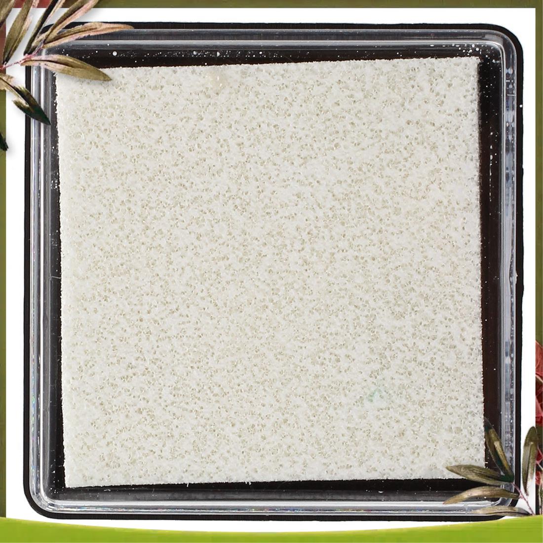 Nieuw-2 stuks inktkussen stempelkussen voor bruiloftsbriefdocument, wit en zilver