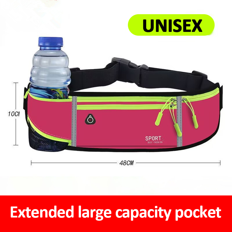 วิ่งเอวกระเป๋าผู้ชายผู้หญิงกีฬาเข็มขัดกระเป๋ากีฬา Fanny Pack กระเป๋าโทรศัพท์มือถือยิมวิ่งโทรศัพท์มือถือ Jogging Run ขี่จักรยานกระเป๋า
