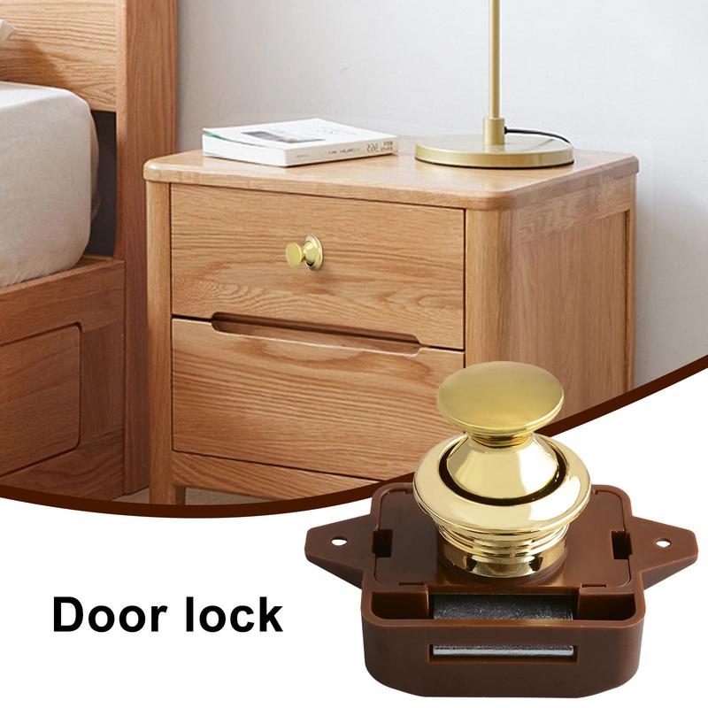 Camper Auto Push Button Latch Lock RV Wohnmobil Caravan Boot Schublade Schrank Tür Fang Knopf Haushalt Schrank Möbel Hardware