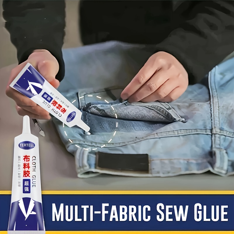 50ml High-Quality Fast Drying Fabric Glue Waterproof Sewing Strong Adhesive Suitable For Denim Synthetic Leather And Materials