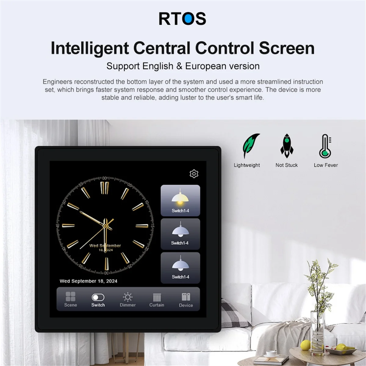 Neue Tuya T3E Pro Smart Control Panel Schalter Touch Screen Panel Schalter Zigbee Intelligente Home Wand Push Licht Schalter Schwarz