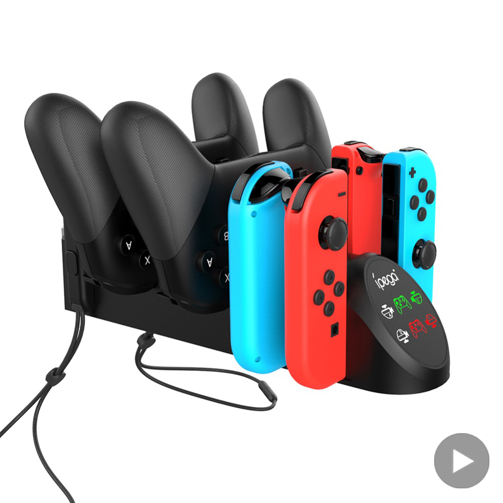 Nintendo Switch Stand Charging Docking Station, Game Pad, Console Suporte Controle, Controlador, Acessório Base, Base, Nintendo Switch