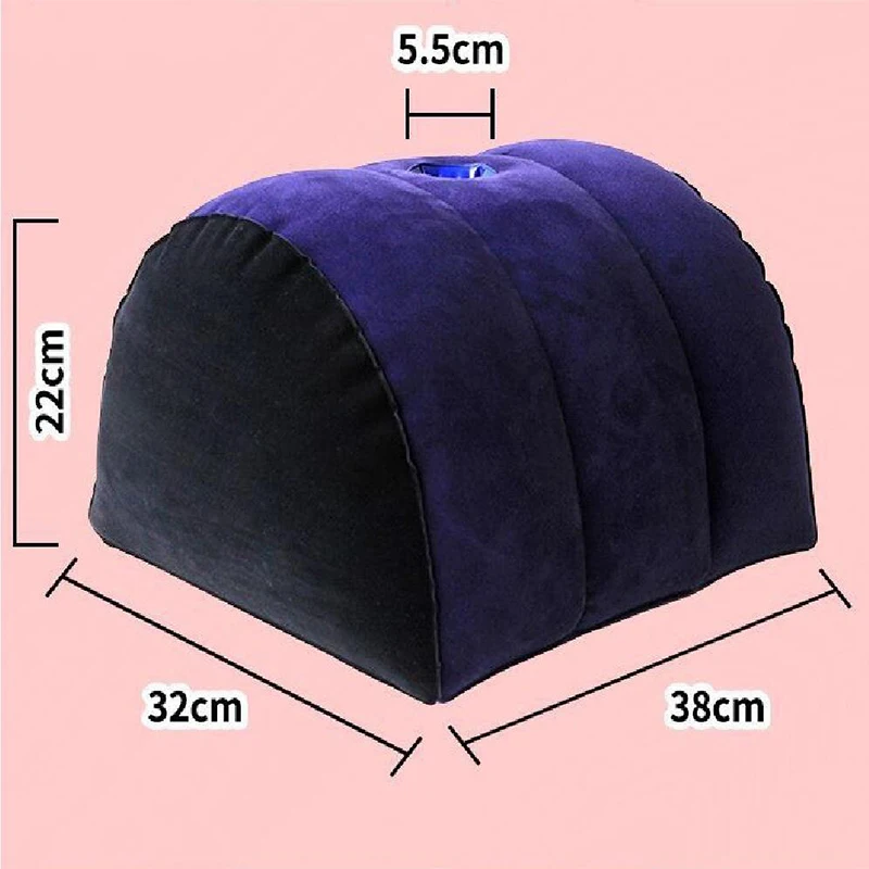 Almohada resistente de media luna, soporte de juguete para juguetes para parejas, cojín de posición para mujeres, soporte inflable, almohada nocturna para parejas exóticas