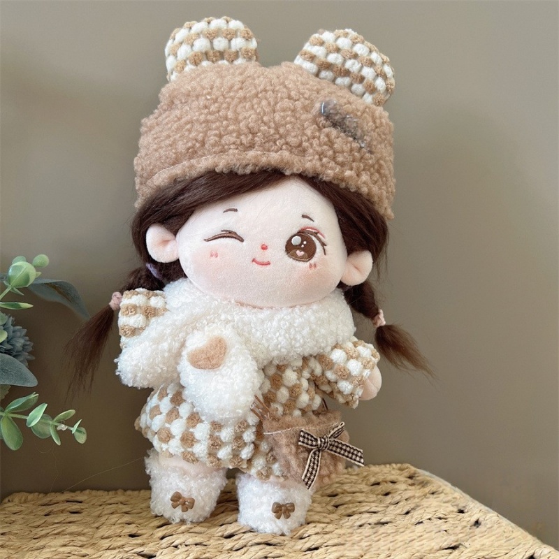 20 см плюшевая кукла, аксессуары, плюшевая кукольная одежда, сменный наряд, мини-одежда для куклы