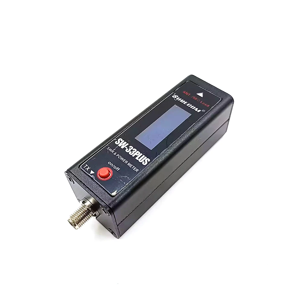 SURECOM-SW-33Plus VHF/UHF, 100W, banda Dual, 125-525MHz, para Walkie Talkie analógico, Mini medidor de potencia y S.W.R