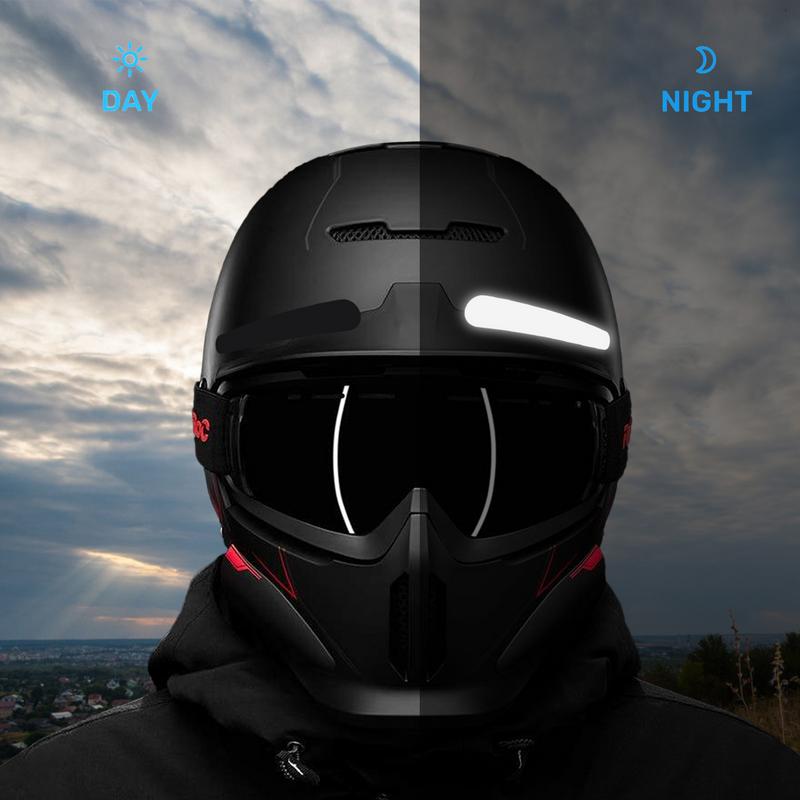 Pegatinas reflectantes para cascos invisibles, cinta reflectante Simple y efectiva para bicicletas y motocicletas