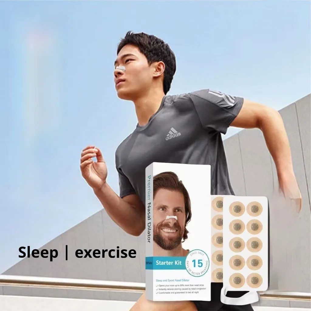 100pcs Magnetic Nasal Breathing Dilator Breathing Dilator Exercise Nostril Breathing Supplement Patch Exercise Nasal Patch