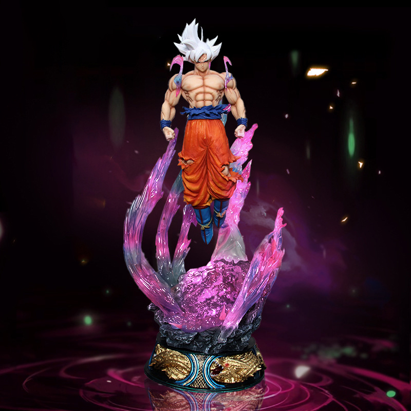 Figura de Dragon Ball Anime 25cm Son Goku Ultra Instinct Super Saiyan estatuilla estatua de Pvc modelo ornamento colección juguete para regalo