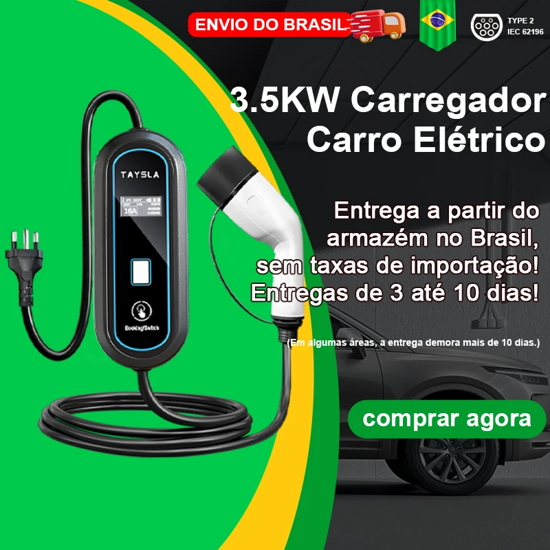 TAYSLA EV / PHEV 16A  32A carregadores de carro vêm com 3,5 metros e 5 metros carregadores portáteis