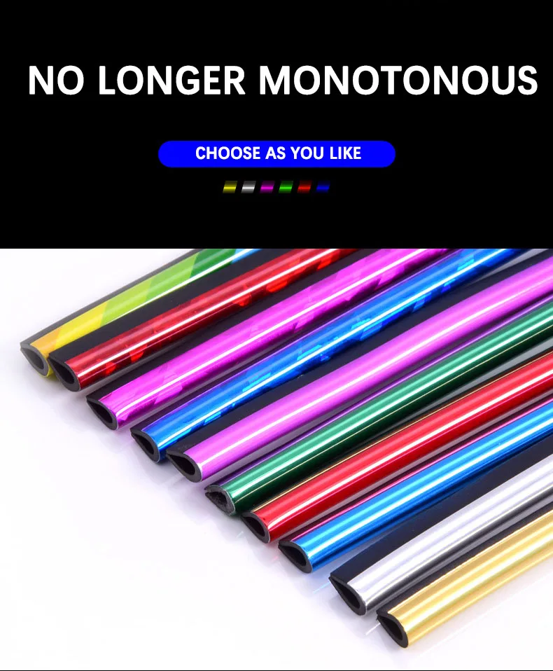 10 ชิ้น 20 เซนติเมตรเครื่องปรับอากาศรถยนต์ Vent Outlet Trim Strip DIY U รูปร่าง Chrome PVC สีสัน Trim Strip สําหรับตกแต่งภายในรถยนต์