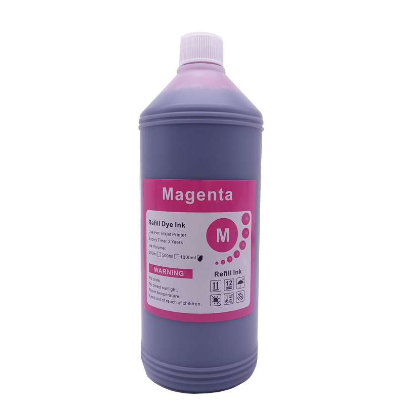 1000ML 1KG Lít Đen C M Y Đổ Thuốc Nhuộm Mực Gốc Bộ Thay Thế Cho Máy Epson Canon HP Anh Trai lexmark Samsung Dell Máy In Phun