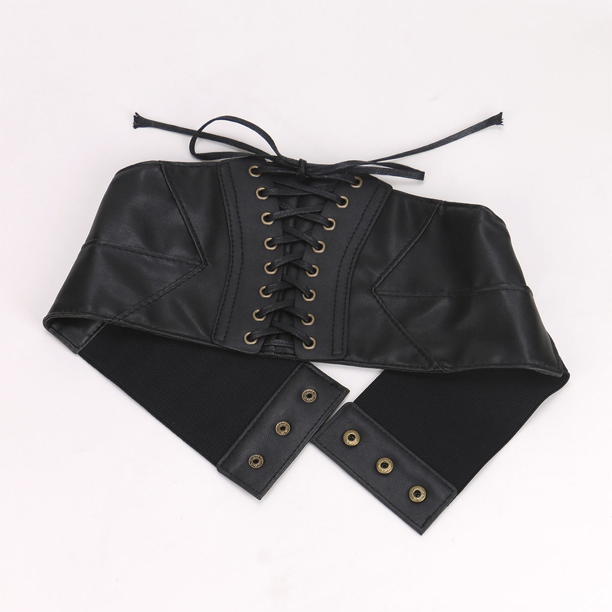 Ladies's Retro Binding rope Bronze corns Decorative waist seal simplicity Elastic slim Waistband belts For Women Shirt Dress