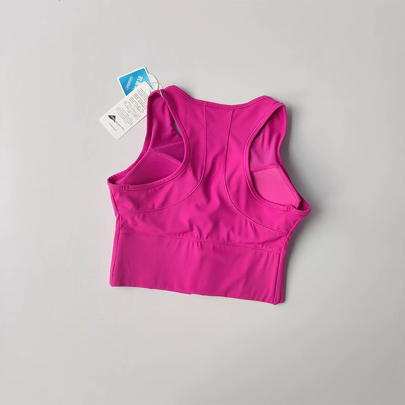 Sujetador deportivo de alto impacto para mujer, Top con cremallera frontal, chaleco de Fitness transpirable a prueba de golpes para correr, ropa de gimnasio, sujetador de Yoga