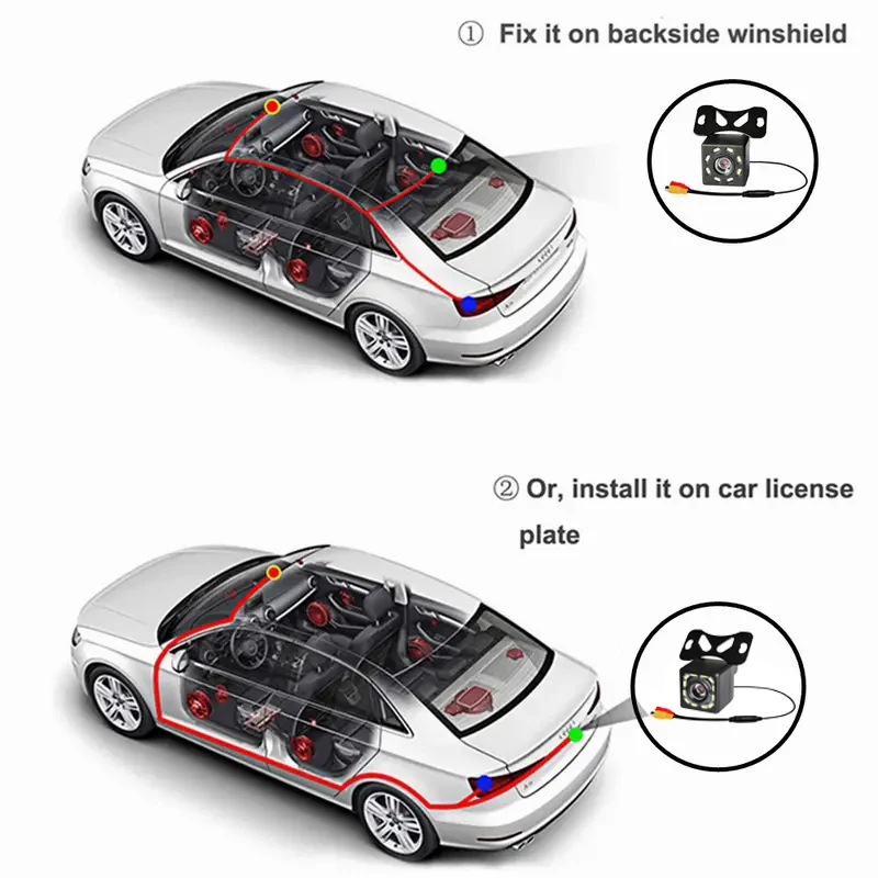 Car reversing camera, high-definition 1080P, optional high-definition night vision, suitable for various vehicle models