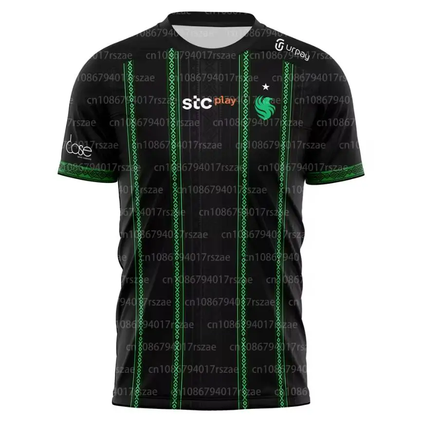 Team Falcons 2024 Jersey DOTA 2 Gaming Uniform Clothing Middle East Player Short Sleeve T-shirt Men Fashion Esports Tees
