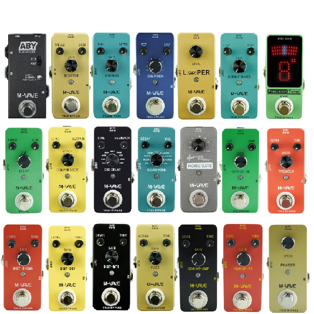 M-VAVE MINI LOOP/IR BOX/ABY/TREMOLO/PHASER/Overdrive/Distortion/Chorus Electric Guitar Effect Pedal Guitar Accessories