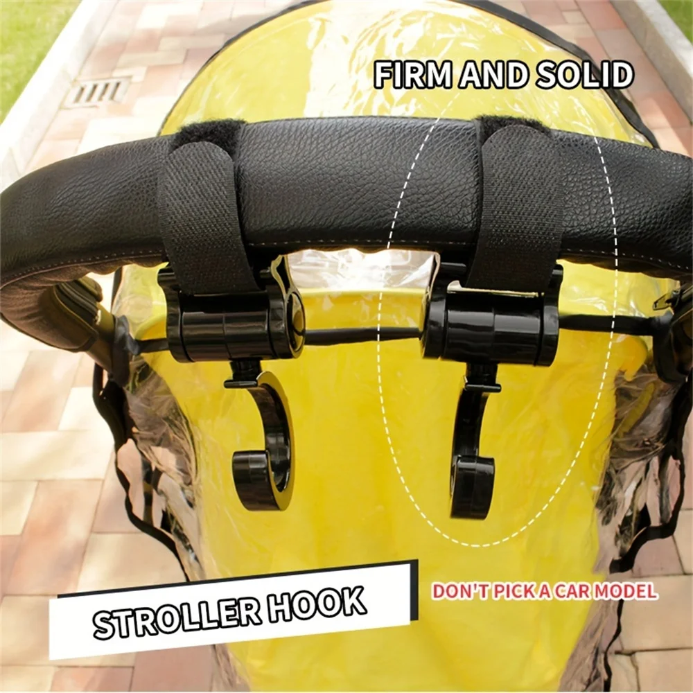 2 Stuks Kinderwagen Haak Kinderwagen Accessoires Winkelen Prop 360 Graden Roterende Haken Kinderwagen Haken Voor Ophangen