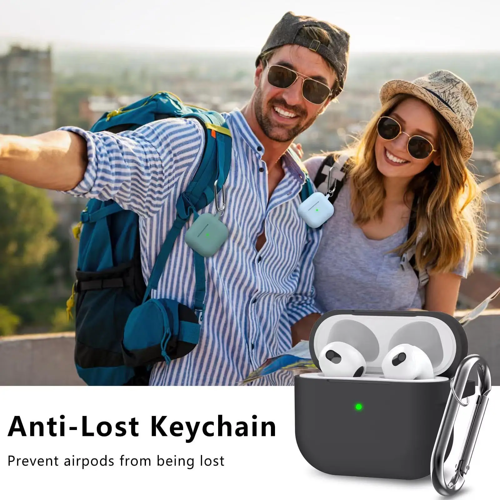 Capa airpods pro com kit de limpeza, capa protetora de silicone macio para apple airpod pro 2a/1a geração para mulheres e homens