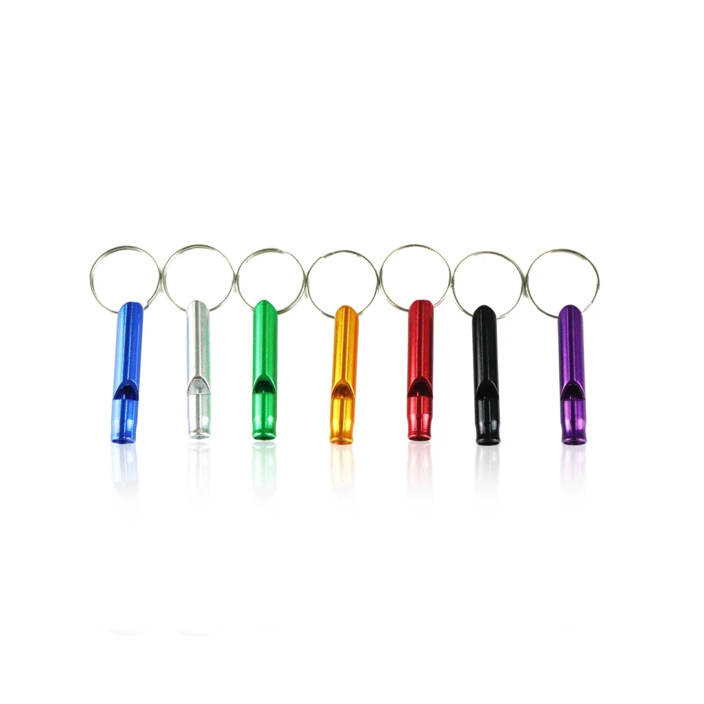 7pcs Outdoor Fire Whistles Surviving Accessory Waterproof Anti-corrosion Multi-color Multifunctional Survival Supplies