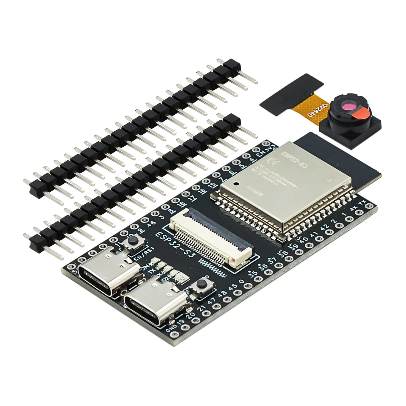 Tablero de desarrollo de cámara ESP32-S3 WROOM N16R8 WiFi + módulo Bluetooth OV2640/5640 Cámara