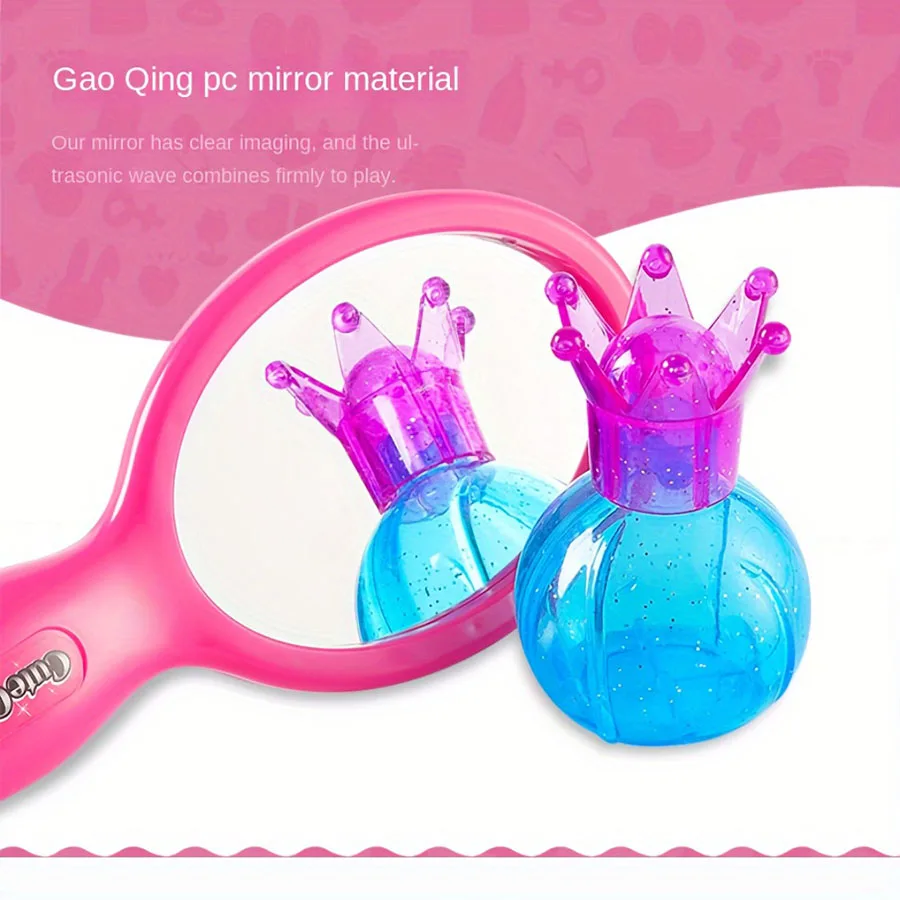 Kit parrucchiere da gioco per ragazze con accessori e grembiule - Colori misti, senza placcatura