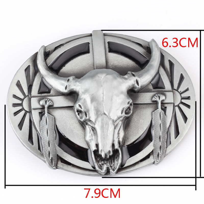 Bull Schädel Gürtel Schnalle Gürtel DIY Komponenten Westlichen Denim Heavy Metal Rock Stil Gürtel Schnalle