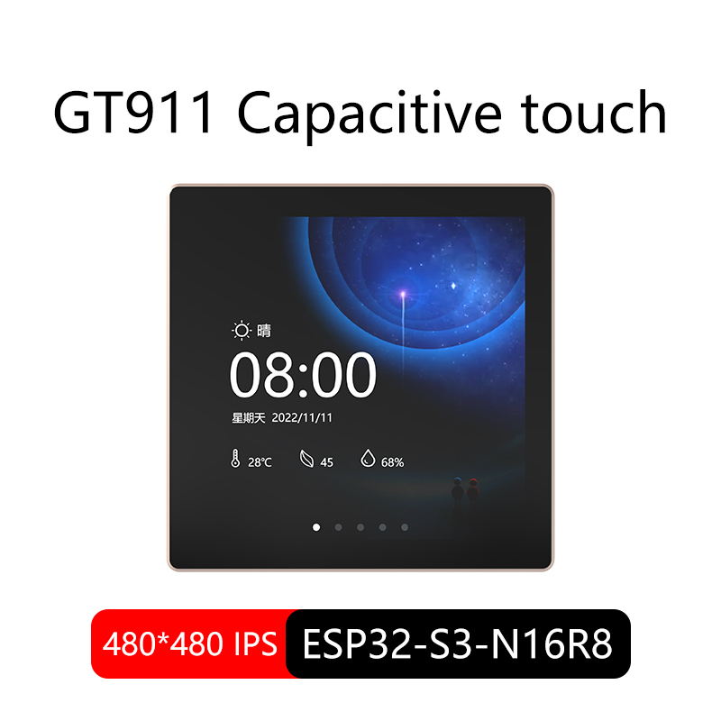 ESP32-S3 Arduino LVGL WIFI y Placa de desarrollo Bluetooth 4,0 "480*480 pantalla inteligente módulo TFT LCD de 4,0 pulgadas táctil capacitivo
