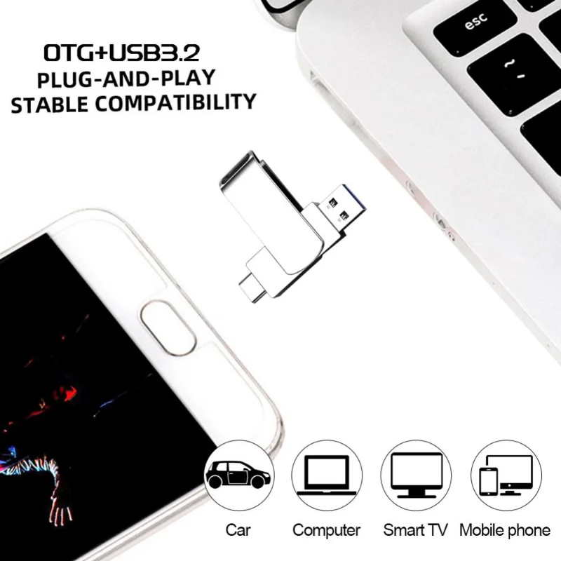 Xiaomi 16TB Flash Drive USB 3.2 Super High Speed Transfer Type-c 2-In-1 Metal U Disk Waterproof Portable Memoria Usb Flash Disk