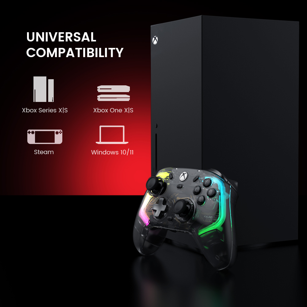 Gamepad com fio GameSir Kaleid Xbox Controller para Xbox Series X, Xbox Series S, console de jogos Xbox One, com joystick de efeito Hall