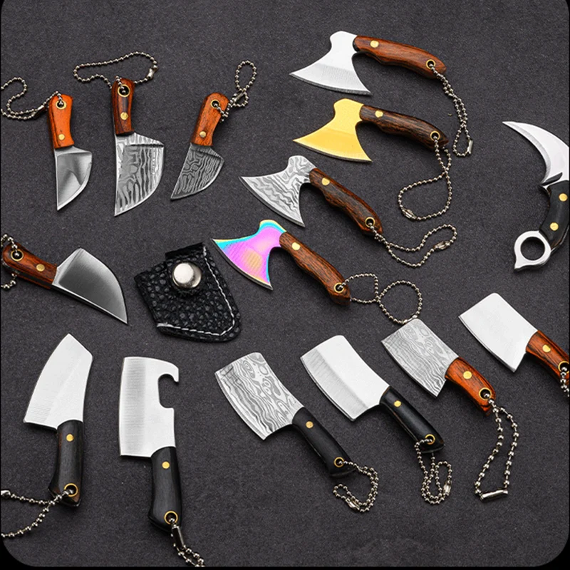 Outdoor Mini EDC knife portable express parcel special knife multi function bottle opener key chain small kitchen knife