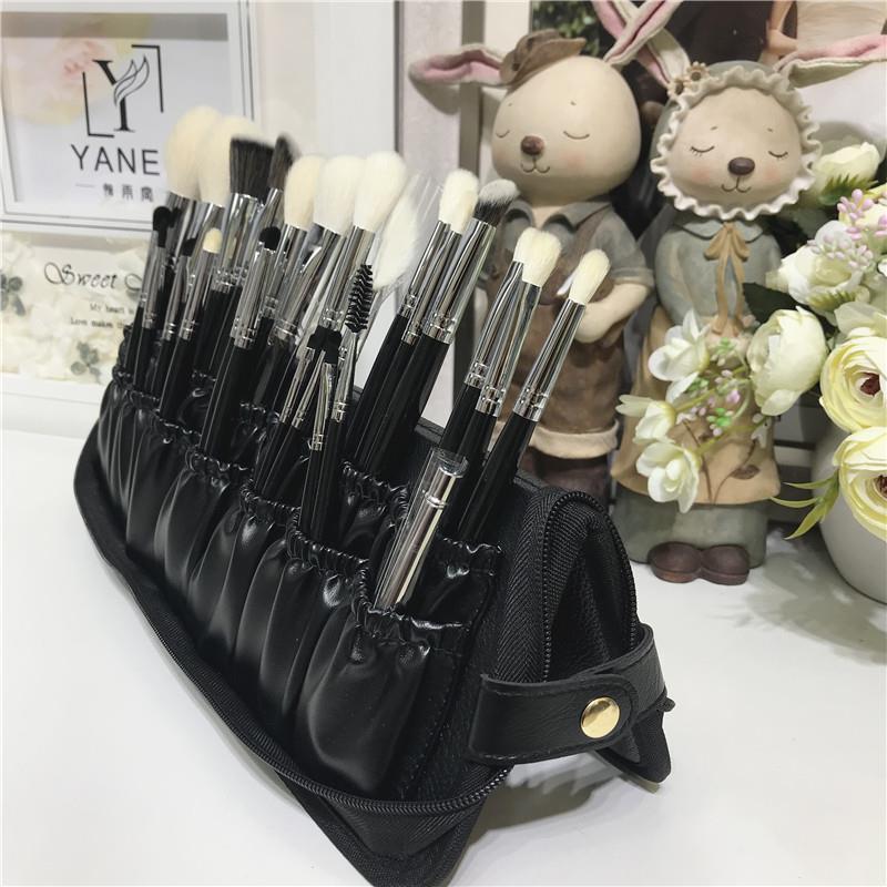 29 buracos profissional dobrável à prova dwaterproof água mulheres maquiagem escova ferramentas saco organizador viagem pó conjuntos cosméticos caso de higiene pessoal titular