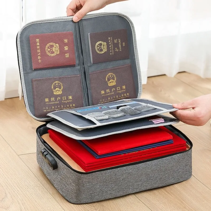 Bolsa organizadora de documentos para hombre y mujer, maletín de almacenamiento para negocios, IPAD, estuche electrónico, suministros, accesorios