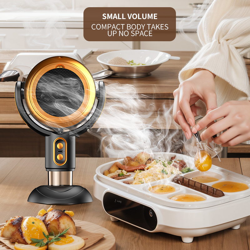 Portátil mini exaustor de mesa exaustor sucção poderosa bancada apartamento cozinha acampamento exaustor novo