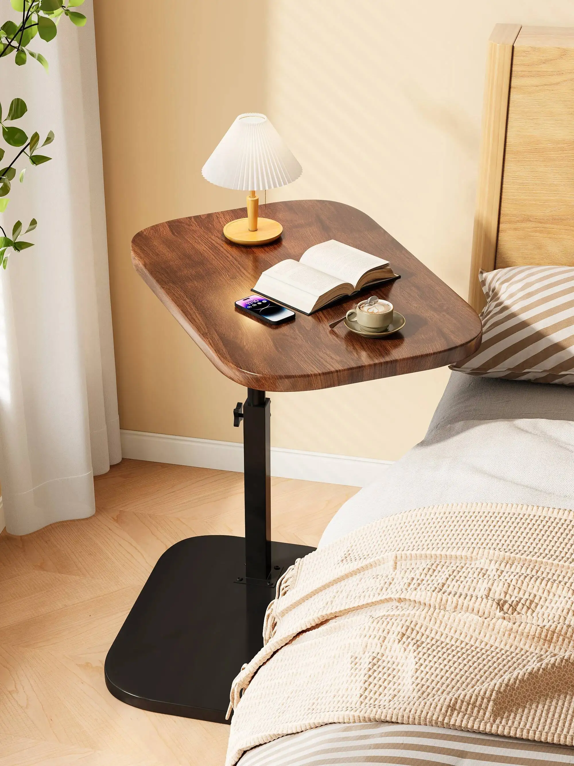 Portable Adjustable Folding Side Table/Laptop Desk, for Home Office, Coffee Table, Bedside Sofa, Office Reception Area, Mother's